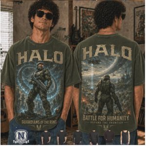 Halo Master Chief Sci Fi Battle Guardians Of The Ring T Shirt
