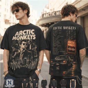 Arctic Monkeys 505 Indie Rock Band Retro Style Graphic T Shirt