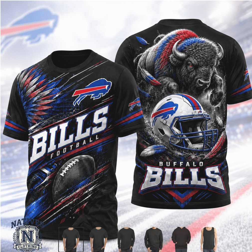 Buffalo Bills Football Charging Bison Helmet T Shirt Buffalo Bills Football Charging Bison Helmet T Shirt
