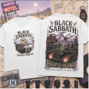 Black Sabbath Haunted Highway Ride Through The Night T Shirt