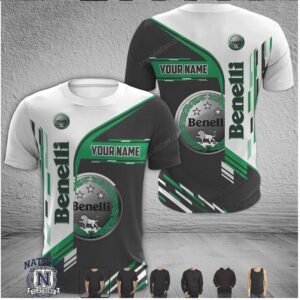 Benelli Team Logo Green White Jersey T Shirt
