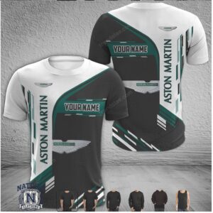Aston Martin Racing Custom Name Sports T Shirt