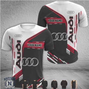 Audi Logo Custom Name Racing Sport T Shirt
