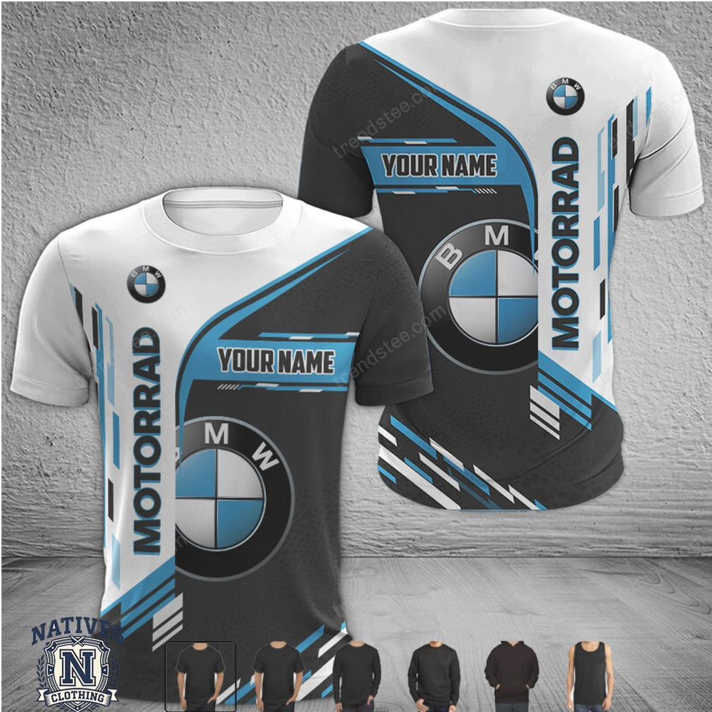 BMW Motorrad Racing Team Blue Custom T Shirt BMW Motorrad Racing Team Blue Custom T Shirt