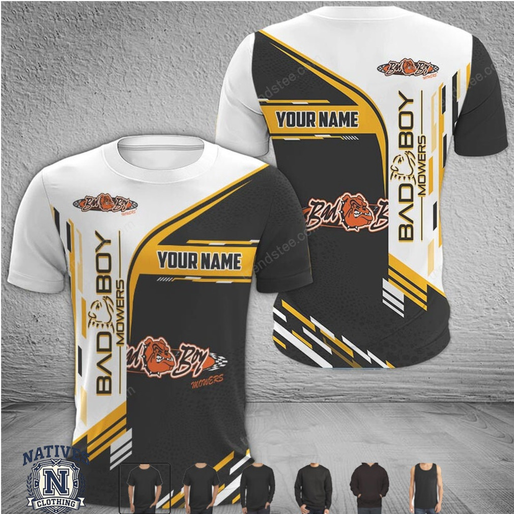 Bad Boy Mowers Custom Name Racing Style T Shirt Bad Boy Mowers Custom Name Racing Style T Shirt
