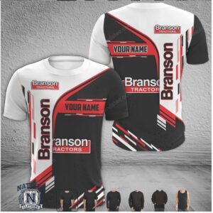 Branson Tractor Racing Personalized Name T Shirt