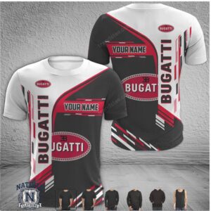 Bugatti Luxury Car Brand Custom Name Jersey T Shirt