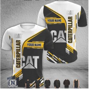 Caterpillar Heavy Equipment Logo Personalized Racing T Shirt