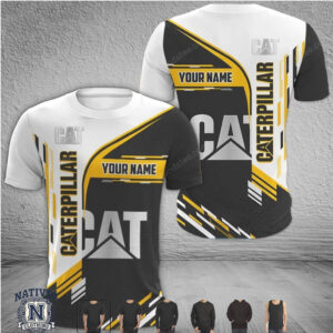Caterpillar Heavy Equipment Logo Personalized Racing T Shirt