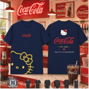 Coca Cola Hello Kitty Ice Cold Classic T Shirt