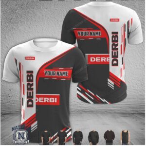 Derbi Motorcycle Custom Name Racing T Shirt