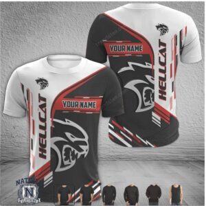 Dodge Hellcat Custom Name Racing Muscle Car T Shirt
