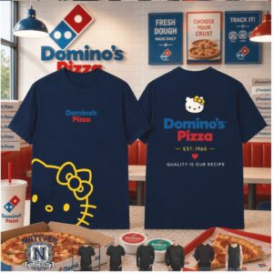 Domino's Pizza Hello Kitty Classic Logo T Shirt