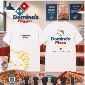 Domino's Pizza Hello Kitty Classic Logo T Shirt