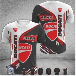 Ducati Motorcycle Racing Team Custom Name T Shirt