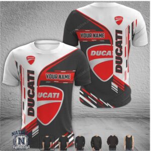 Ducati Motorcycle Racing Team Custom Name T Shirt
