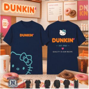 Dunkin Donuts Hello Kitty Coffee Sweetheart T Shirt
