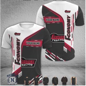 Economy Tractor Custom Name Racing T Shirt