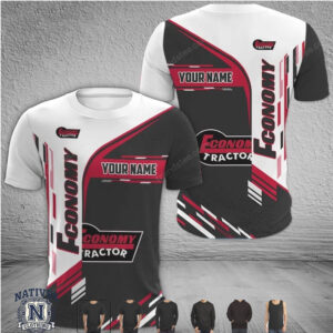 Economy Tractor Custom Name Racing T Shirt