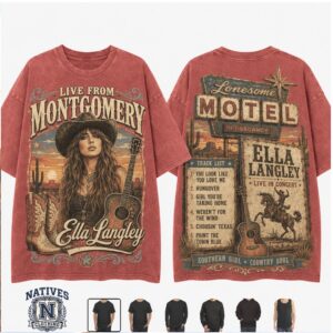 Ella Langley Lonesome Motel Country Music Tour T Shirt