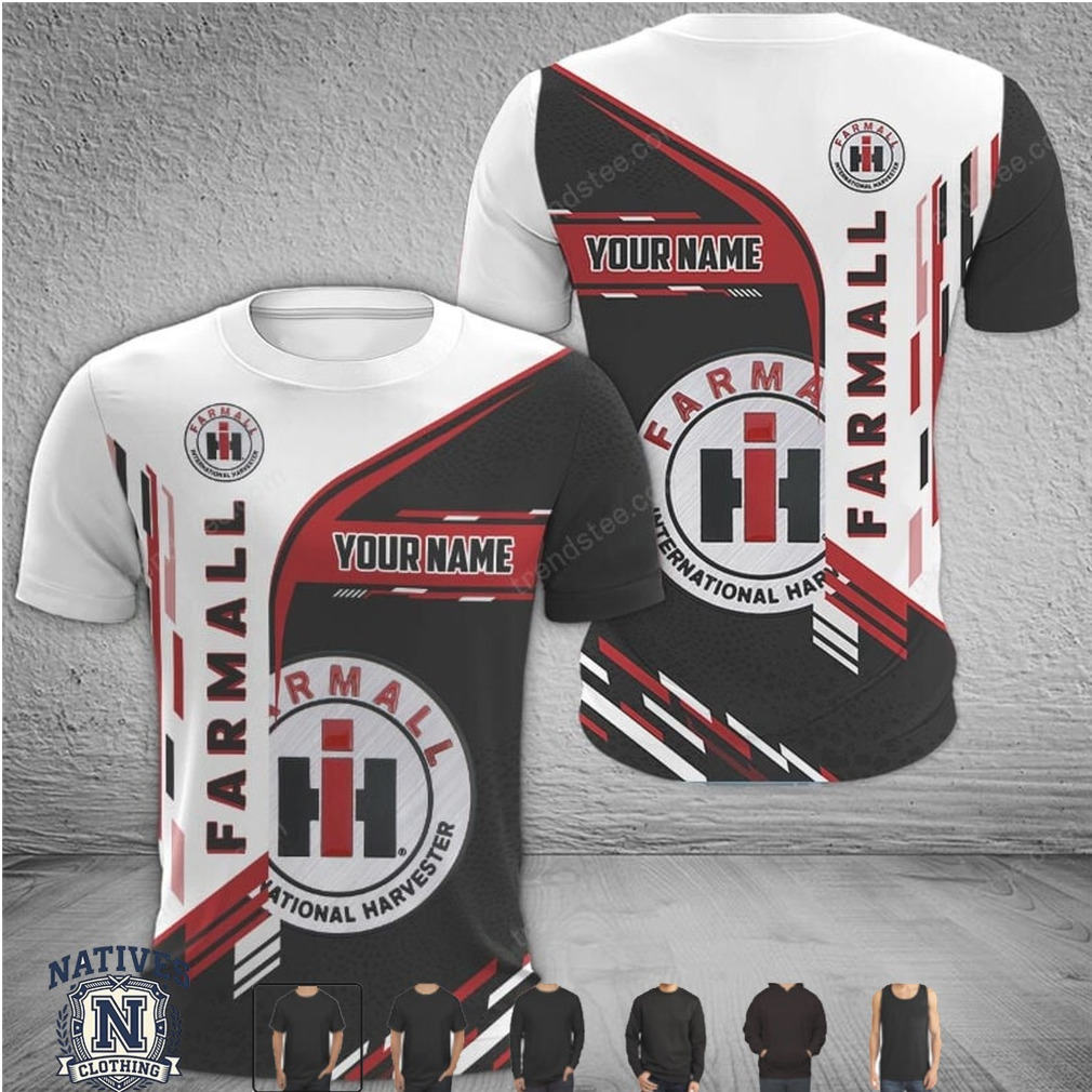Farmall Tractor Vintage Logo Custom Name Farm T Shirt Farmall Tractor Vintage Logo Custom Name Farm T Shirt