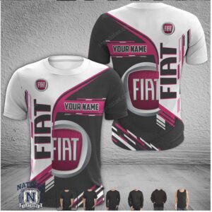Fiat Custom Name Racing Graphic T Shirt