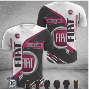 Fiat Custom Name Racing Graphic T Shirt