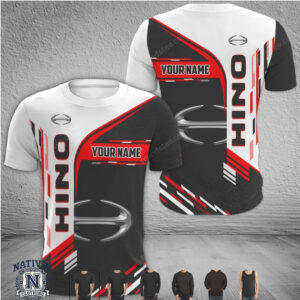 Hino Trucks Heavy Duty Custom Name Driver T Shirt