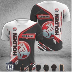 Holden Lion Logo Custom Name Racing T Shirt