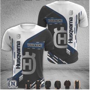 Husqvarna Logo Custom Name Racing T Shirt