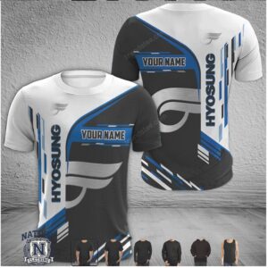 Hyosung Custom Name Racing Wings Graphic T Shirt