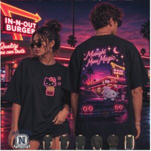 In N Out Burger Midnight Menu Magic Hello Kitty T Shirt