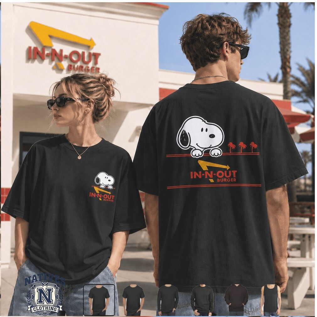 In N Out Burger Snoopy West Coast Palm Tree T Shirt In N Out Burger Snoopy West Coast Palm Tree T Shirt