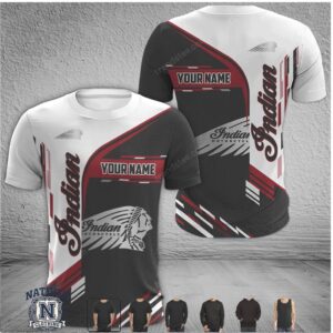 Indian Motorcycle Custom Name Racing Sports T Shirt