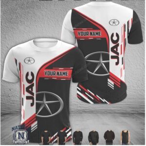 JAC Custom Name Star Logo Racing T Shirt