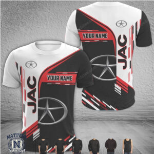 JAC Custom Name Star Logo Racing T Shirt