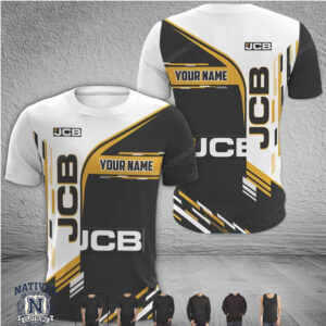 JCB Heavy Equipment Logo Personalized Racing T Shirt