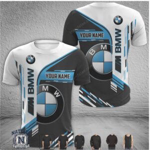 BMW M Power Sport Custom Name T Shirt