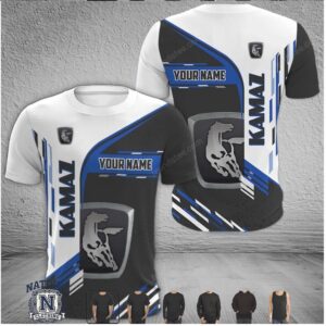 Kamaz Truck Custom Name Racing T Shirt