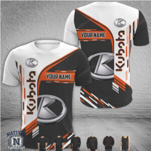 Kubota Tractor Equipment Custom Name Farmer T Shirt