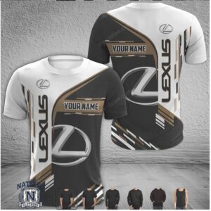 Lexus Logo Racing Team Custom Name Sports T Shirt