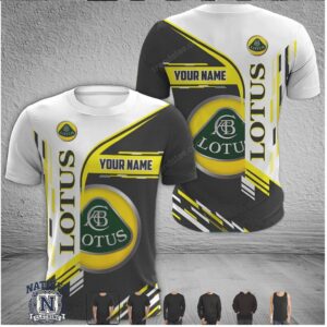 Lotus Cars Classic Emblem Custom Name T Shirt
