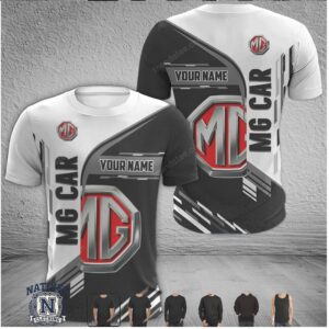 MG Car Logo Custom Name Racing Sport T Shirt