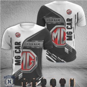 MG Car Logo Custom Name Racing Sport T Shirt