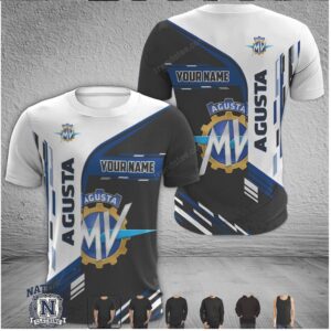 MV Agusta Logo Custom Name Racing Sport T Shirt