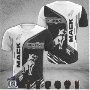 Mack Bulldog Trucking Custom Name Racing T Shirt