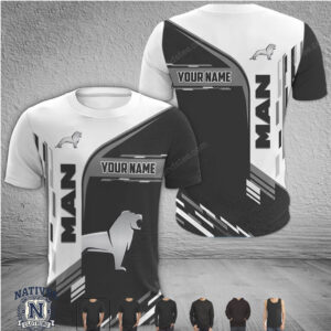 Man Truck Custom Name Racing T Shirt
