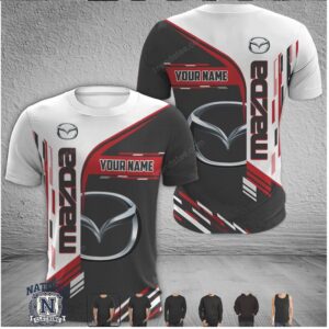 Mazda Car Brand Logo Sport Style Custom T Shirt
