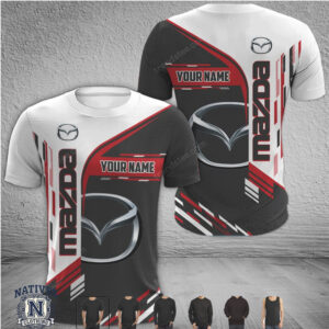 Mazda Car Brand Logo Sport Style Custom T Shirt