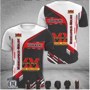 Minneapolis Moline Tractor Vintage Custom Name Farmer T Shirt